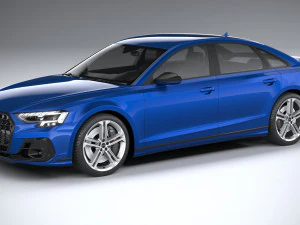 Audi S8 2022 3D Model