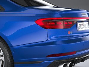 Audi S8 2022 3Dモデル