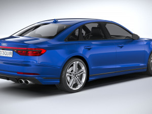 Audi S8 2022 3Dモデル