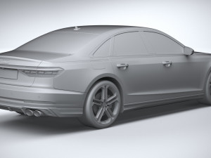 Audi S8 2022 3Dモデル