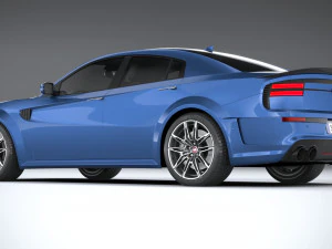 Generic Muscle Sedan 2022 3D Model