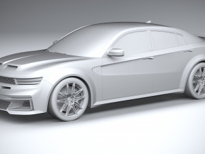Generic Muscle Sedan 2022 3D 模型