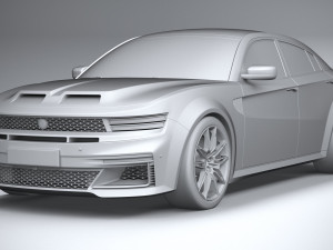 Generic Muscle Sedan 2022 3D 模型