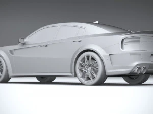Generic Muscle Sedan 2022 3D Model