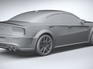 Generic Muscle Sedan 2022 3D 模型