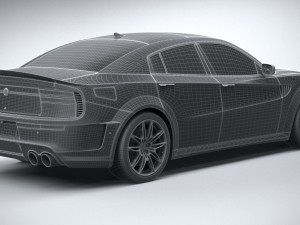 Generic Muscle Sedan 2022 3D 模型