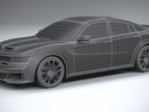Generic Muscle Sedan 2022 3D 模型