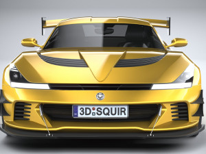 Generic Racecar 2022 lowpoly Modèle 3D