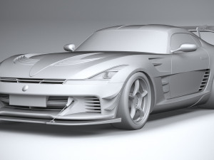 Generic Racecar 2022 lowpoly Modèle 3D