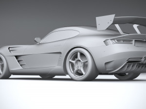 Generic Racecar 2022 lowpoly Modèle 3D