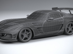 Generic Racecar 2022 lowpoly Modèle 3D