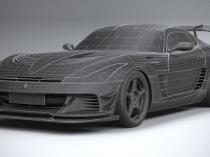 Generic Racecar 2022 lowpoly Modèle 3D