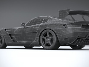 Generic Racecar 2022 lowpoly Modèle 3D