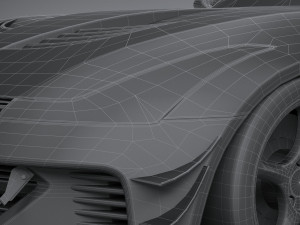 Generic Racecar 2022 lowpoly Modèle 3D