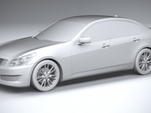Infiniti G35 Sedan 2007 3D Модель