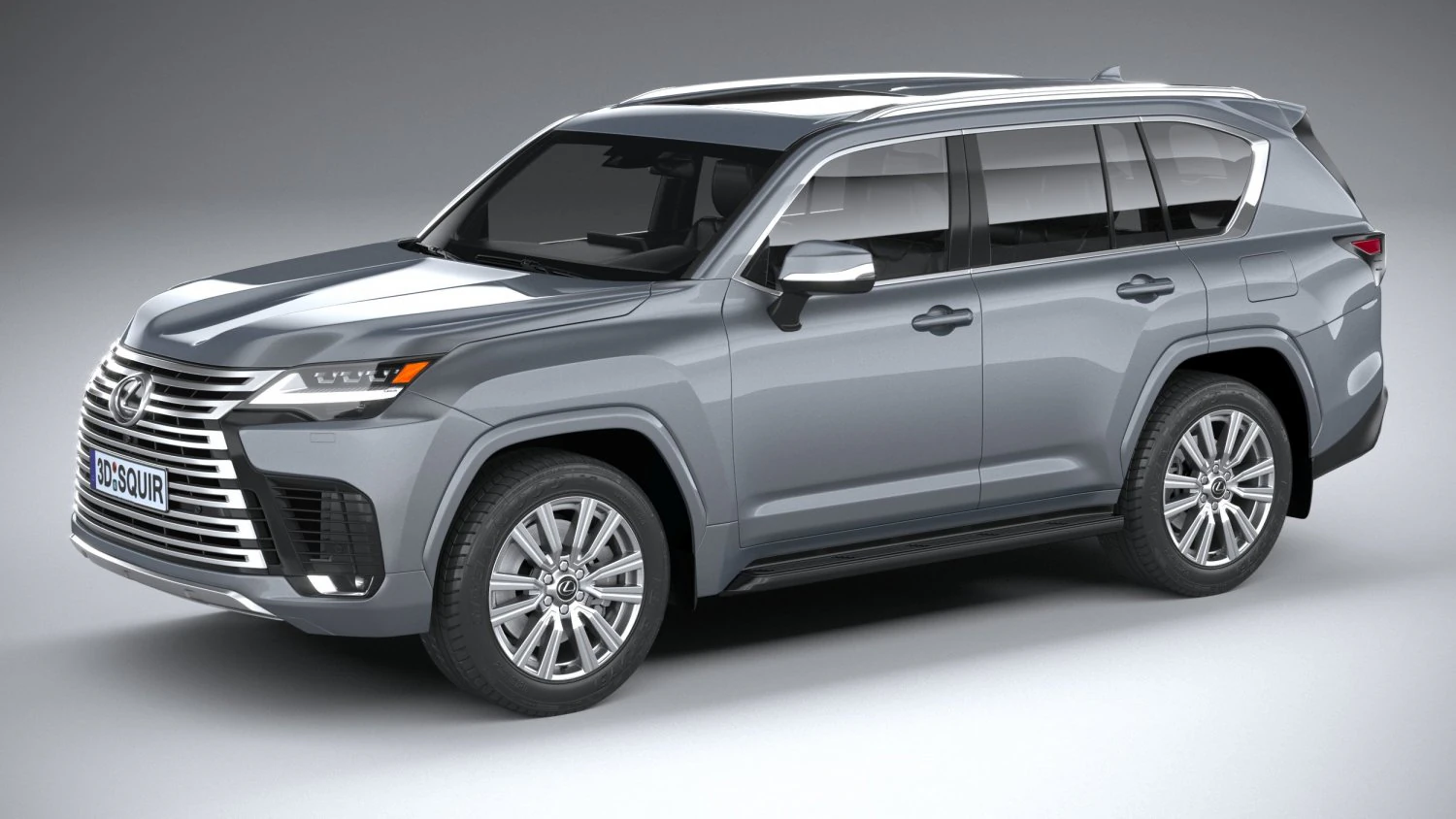 Lexus LX 600 2022 3D Model .c4d .max .obj .3ds .fbx .stl .blend 