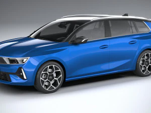 Opel Astra Sport Tourer 2022 Modello 3D