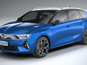 Opel Astra Sports Tourer 2022 3D Модель