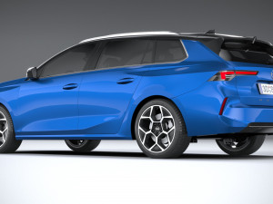 Opel Astra Sports Tourer 2022 3D Модель