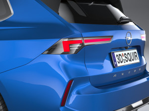 Opel Astra Sports Tourer 2022 3D Модель