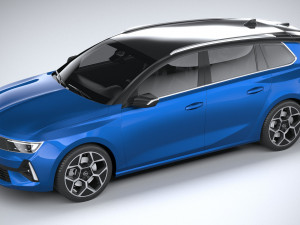 Opel Astra Sports Tourer 2022 3D Модель