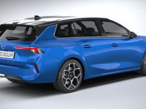 Opel Astra Sports Tourer 2022 3D Модель