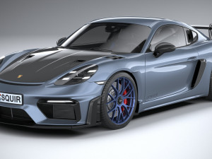 Porsche 718 Cayman GT4 RS 2022 3D Model