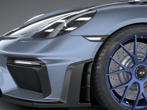 Porsche 718 Cayman GT4 RS 2022 3D Model