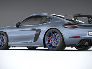 Porsche 718 Cayman GT4 RS 2022 3D Model
