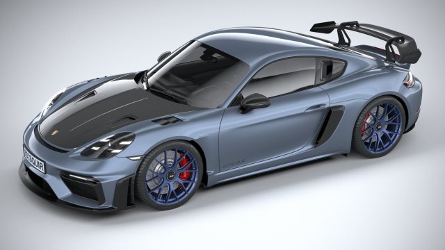 porsche 718 cayman gt4 rs 2022 3D Модель in Гоночные 3DExport