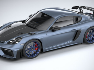 Porsche 718 Cayman GT4 RS 2022 3D Model