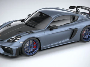 Porsche 718 Cayman GT4 RS 2022 3D Model
