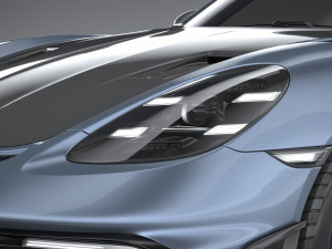 Porsche 718 Cayman GT4 RS 2022 3D Model