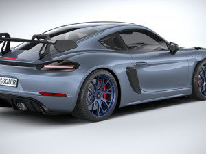 Porsche 718 Cayman GT4 RS 2022 3D Model