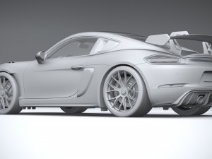 Porsche 718 Cayman GT4 RS 2022 3D Model
