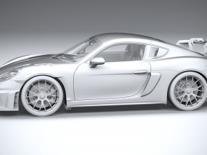 Porsche 718 Cayman GT4 RS 2022 3D Model