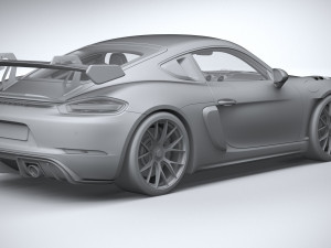 Porsche 718 Cayman GT4 RS 2022 3D Model