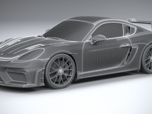 Porsche 718 Cayman GT4 RS 2022 3D Model