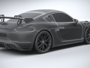 Porsche 718 Cayman GT4 RS 2022 3D Model