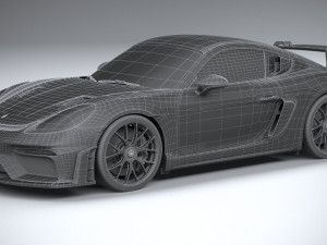 Porsche 718 Cayman GT4 RS 2022 3D Model