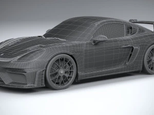 Porsche 718 Cayman GT4 RS 2022 3D Model