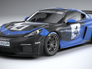 Porsche 718 Cayman GT4 RS Clubsport 2022 3D-Modell