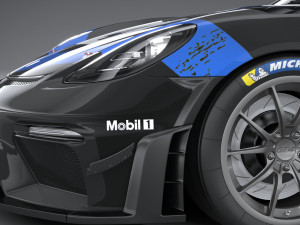 Porsche 718 Cayman GT4 RS Clubsport 2022 3D-Modell