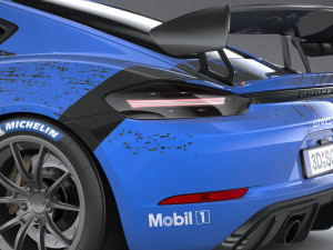 Porsche 718 Cayman GT4 RS Clubsport 2022 3D-Modell