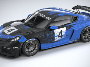 Porsche 718 Cayman GT4 RS Clubsport 2022 3D-Modell