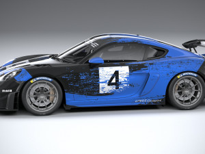 Porsche 718 Cayman GT4 RS Clubsport 2022 3D-Modell