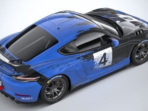 Porsche 718 Cayman GT4 RS Clubsport 2022 3D-Modell