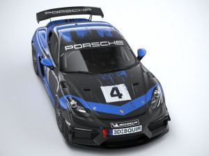 Porsche 718 Cayman GT4 RS Clubsport 2022 3D-Modell