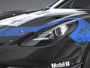 Porsche 718 Cayman GT4 RS Clubsport 2022 3D-Modell