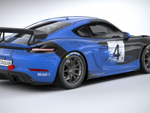 Porsche 718 Cayman GT4 RS Clubsport 2022 3D-Modell